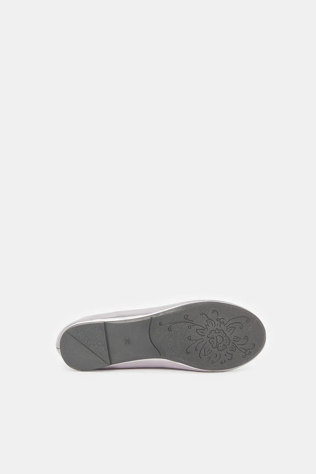Senior Girls Sliver Plain Ballerina