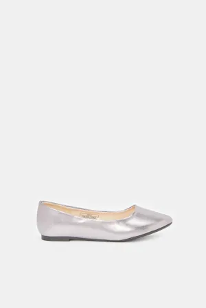 Senior Girls Sliver Plain Ballerina