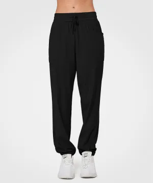 Shift Mid-Rise Drawstring Pocket Running Pants | Women's Sports Pants