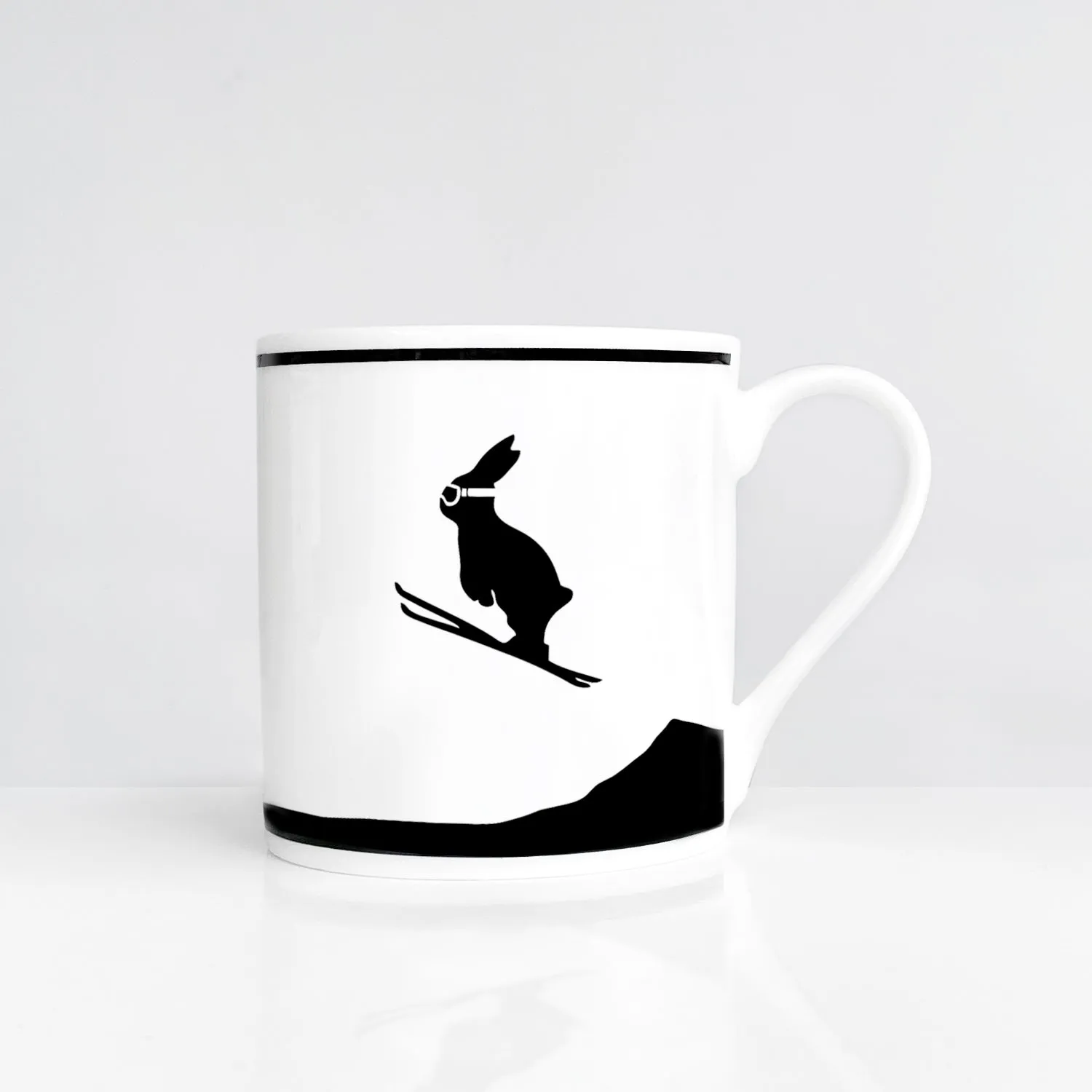 Ski Jumping Rabbit Mug