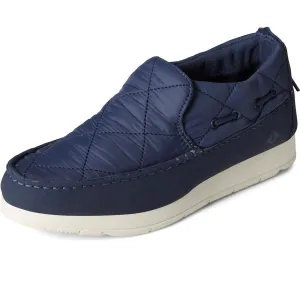 Sperry Moc-Sider Navy Water-resistant suede uppers Female Slip On Ladies Shoes