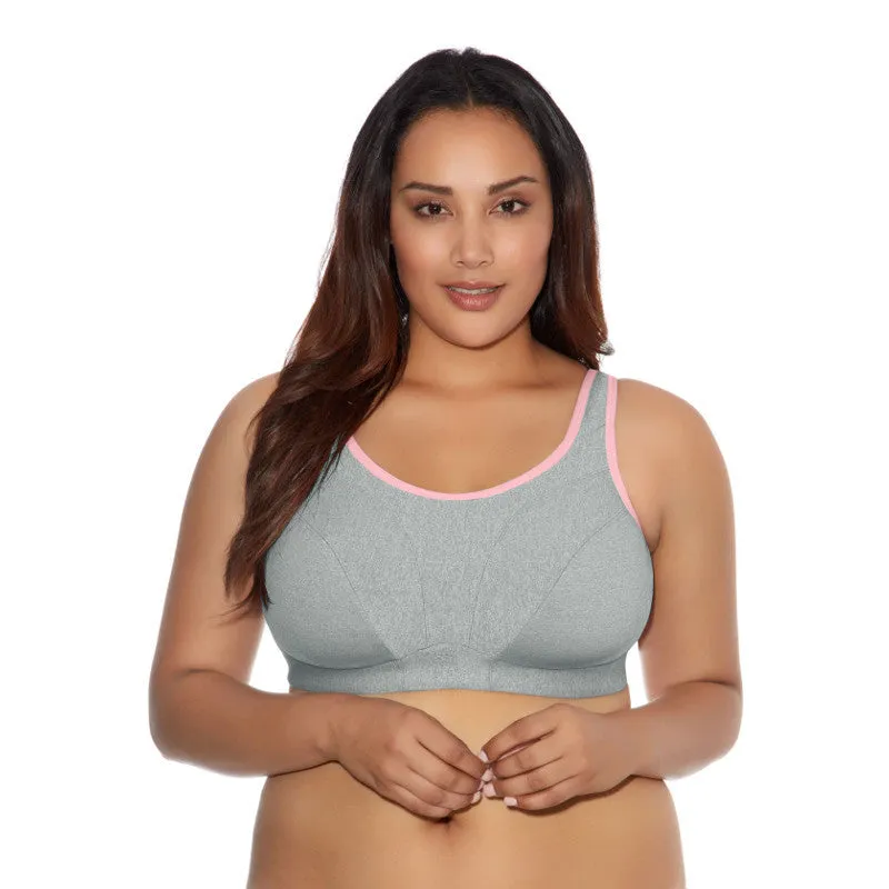 Sport Grey Heather Soft Cup Sports Bra - Goddess