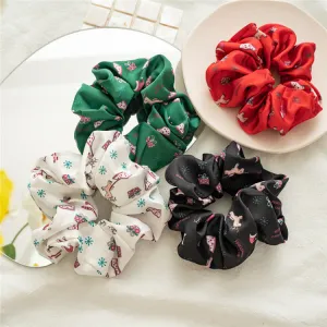 Spring and Summer Women's Hair Band Christmas Satin Beam Hair Circle
