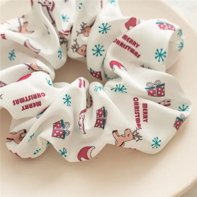 Spring and Summer Women's Hair Band Christmas Satin Beam Hair Circle
