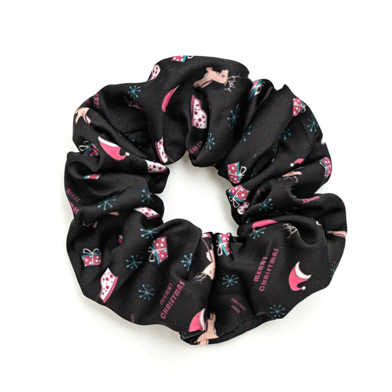Spring and Summer Women's Hair Band Christmas Satin Beam Hair Circle