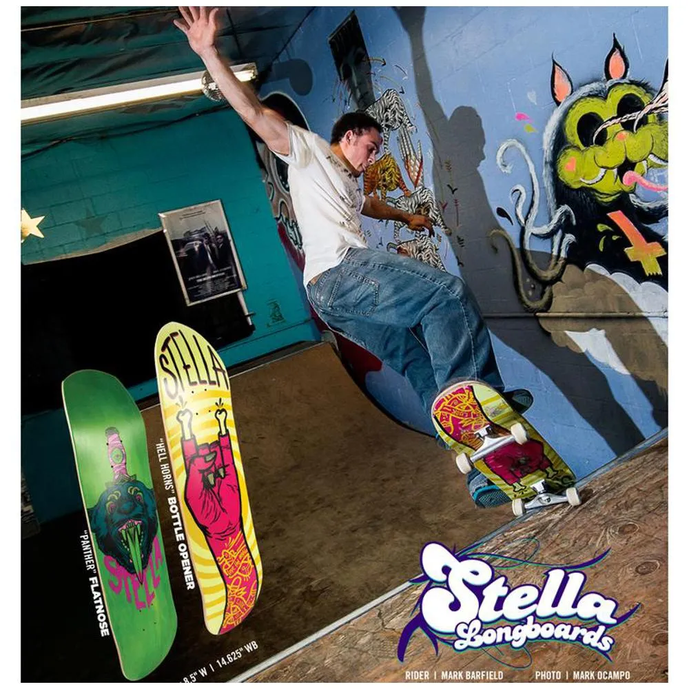 Stella Longboard Flatnose Panther 32" Skateboard Deck