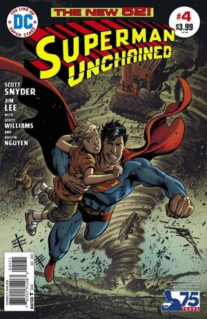 SUPERMAN UNCHAINED #4 75TH ANNIV VAR ED BRONZE AGE
