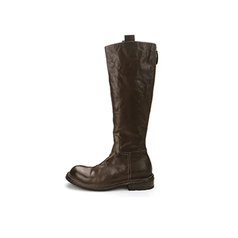 TAVIMART  -  Women Platform Boots New Autumn Winter Women Boots Lace Up Knee High Boots Comfortable Girls Long Boots Zapatillas De Mujer