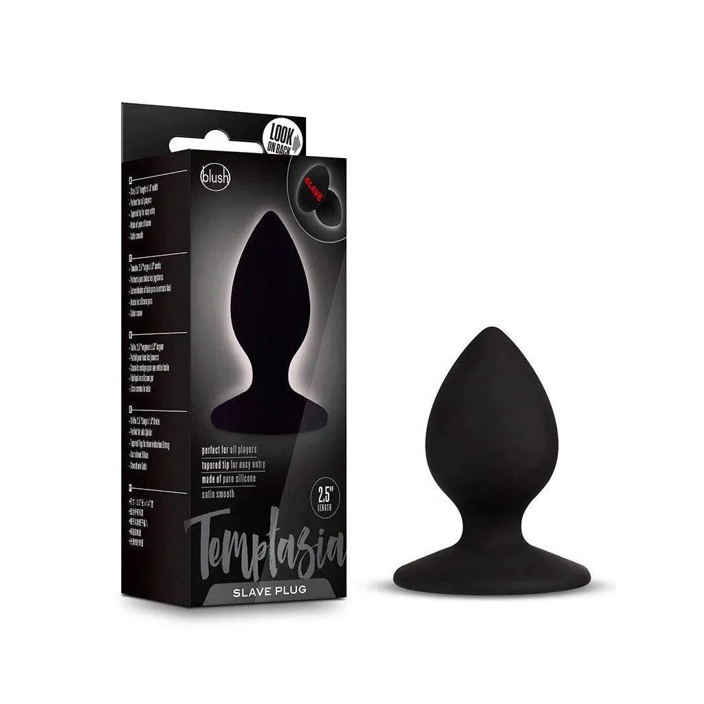 Temptasia Slave Silicone Butt Plug, Black