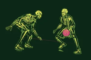 The Crossover Green Silkscreen Print by Naturel- Lawrence Atoigue