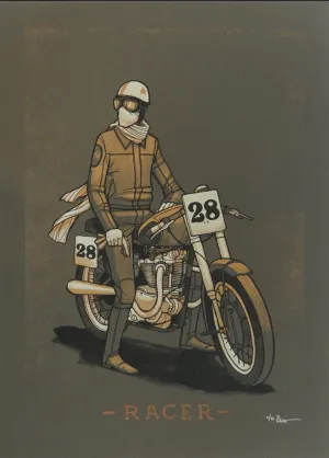 The Racer Silkscreen Print by Clinton Reno