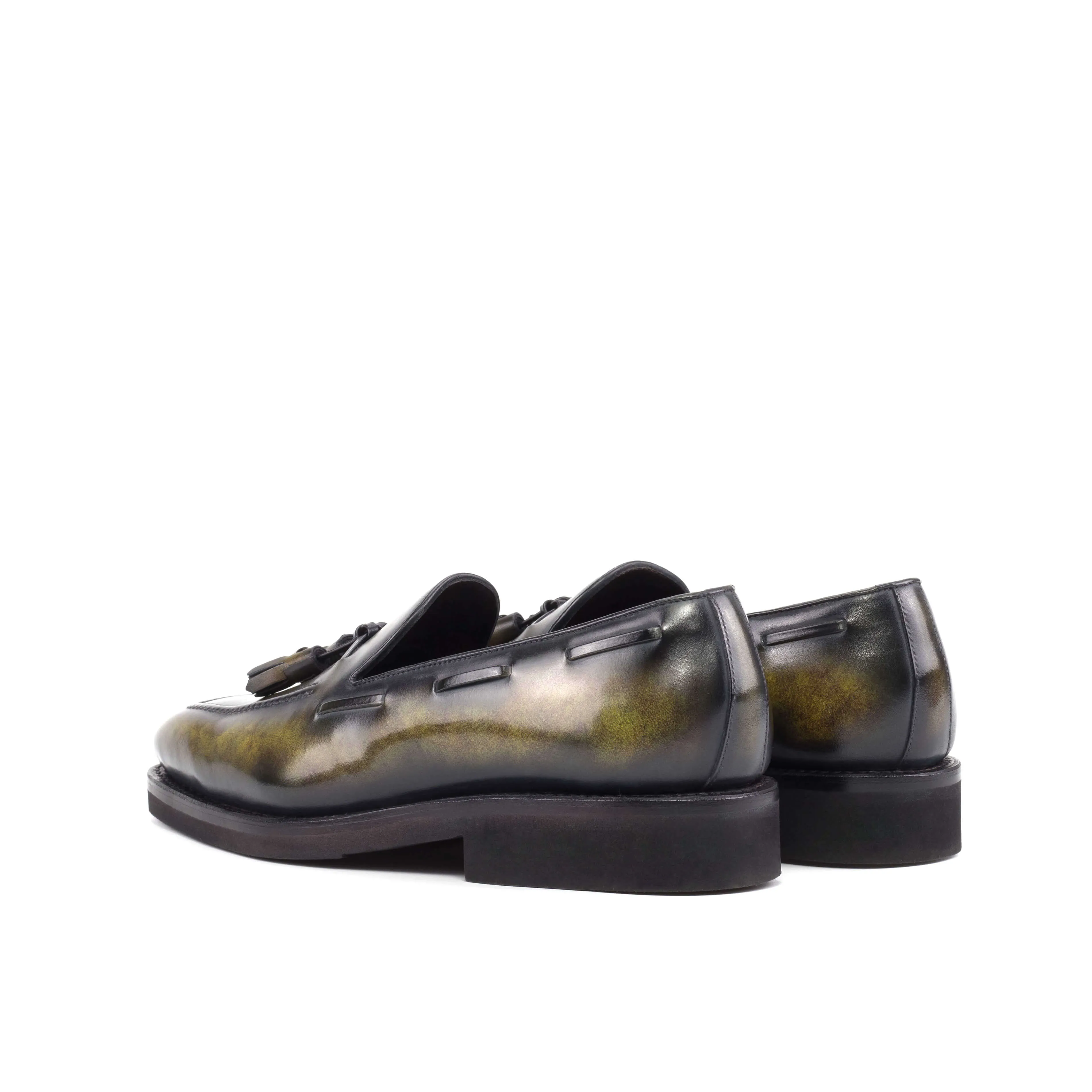 The Verdan – Green Patina Tassel Loafers.