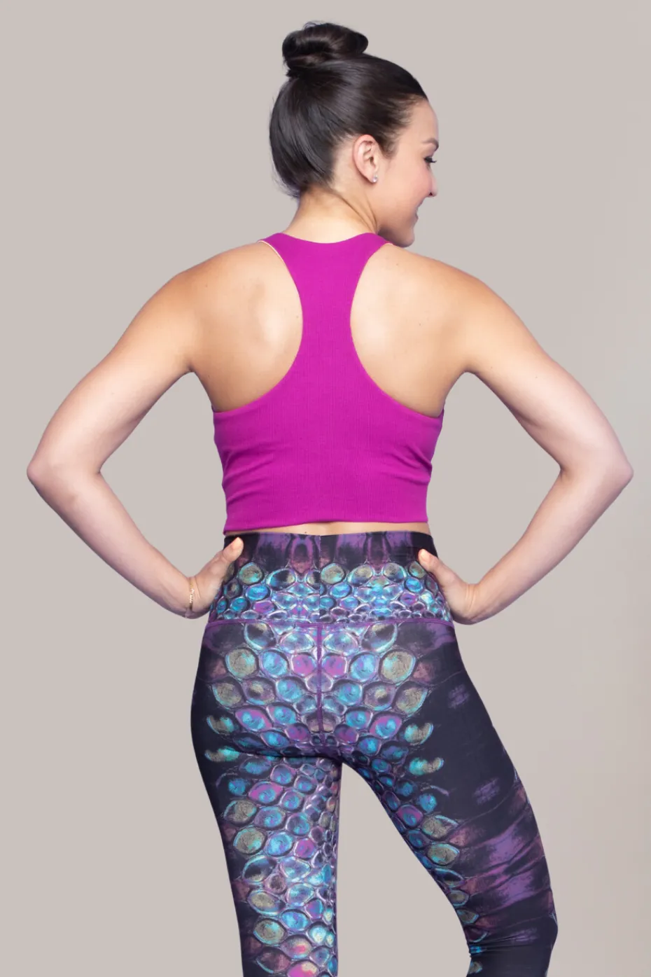 Tie Tank Sports Bra : Magenta