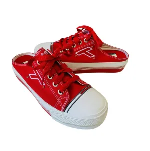 Tommy Hilfiger Retro Y2K Red Sneaker Platform Mules Size 8