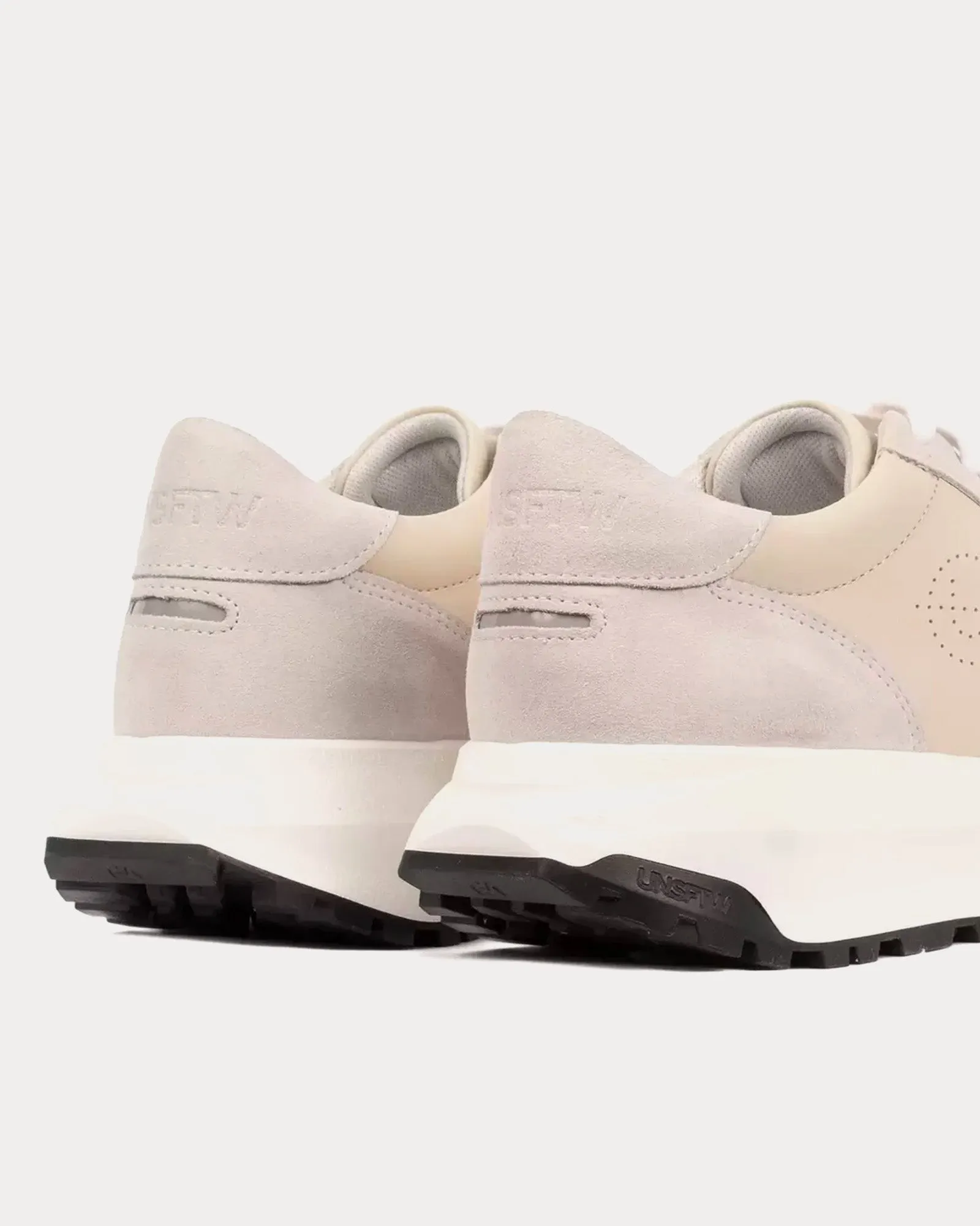 Trinity Leather & Suede Beige / Bone Low Top Sneakers