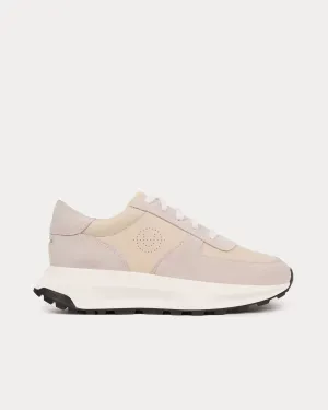 Trinity Leather & Suede Beige / Bone Low Top Sneakers
