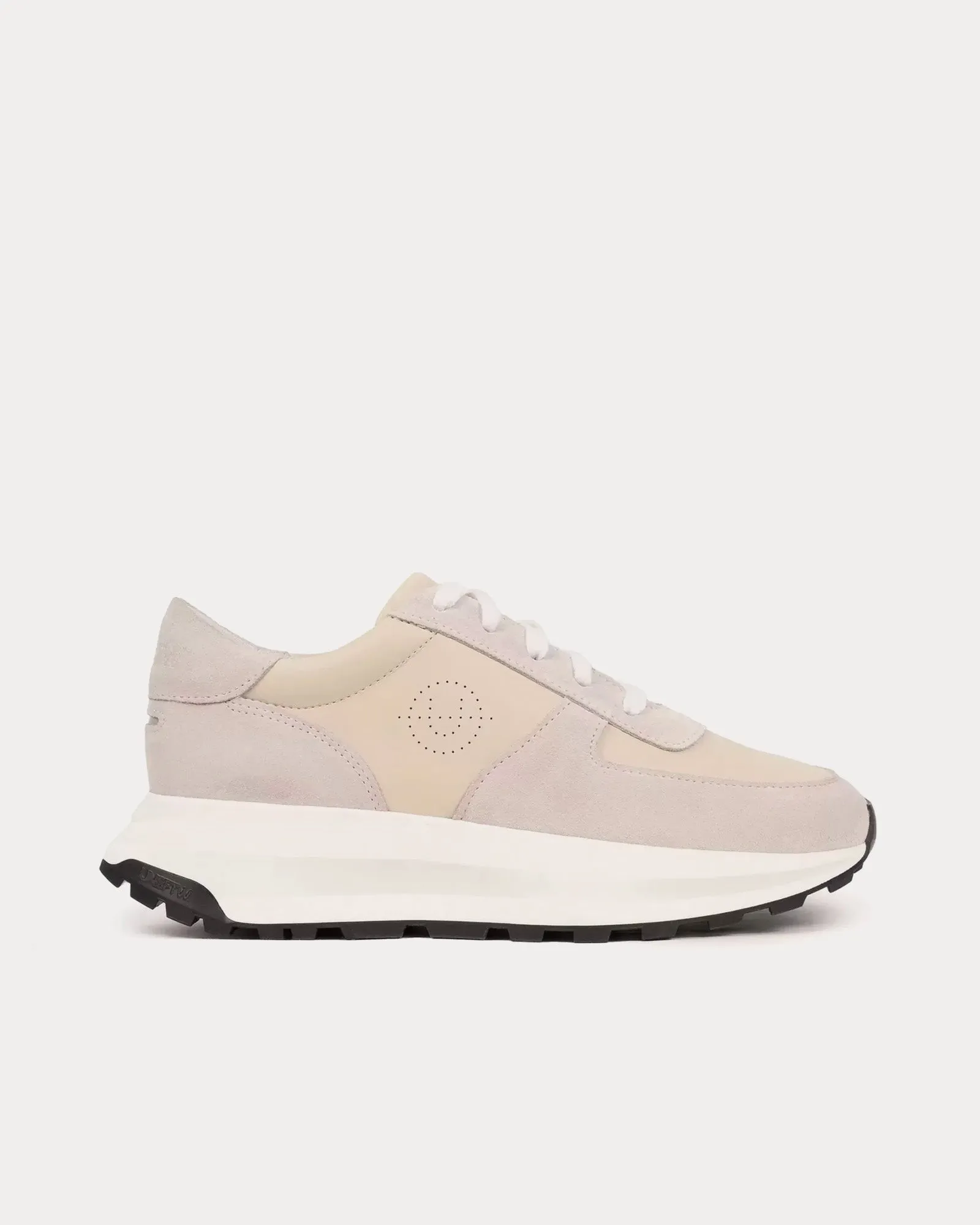 Trinity Leather & Suede Beige / Bone Low Top Sneakers