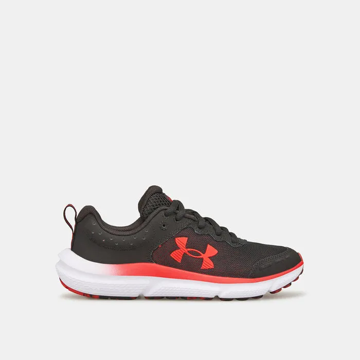 Under Armour UA Assert 10 Jet Gray/White Size 4 Boys' New