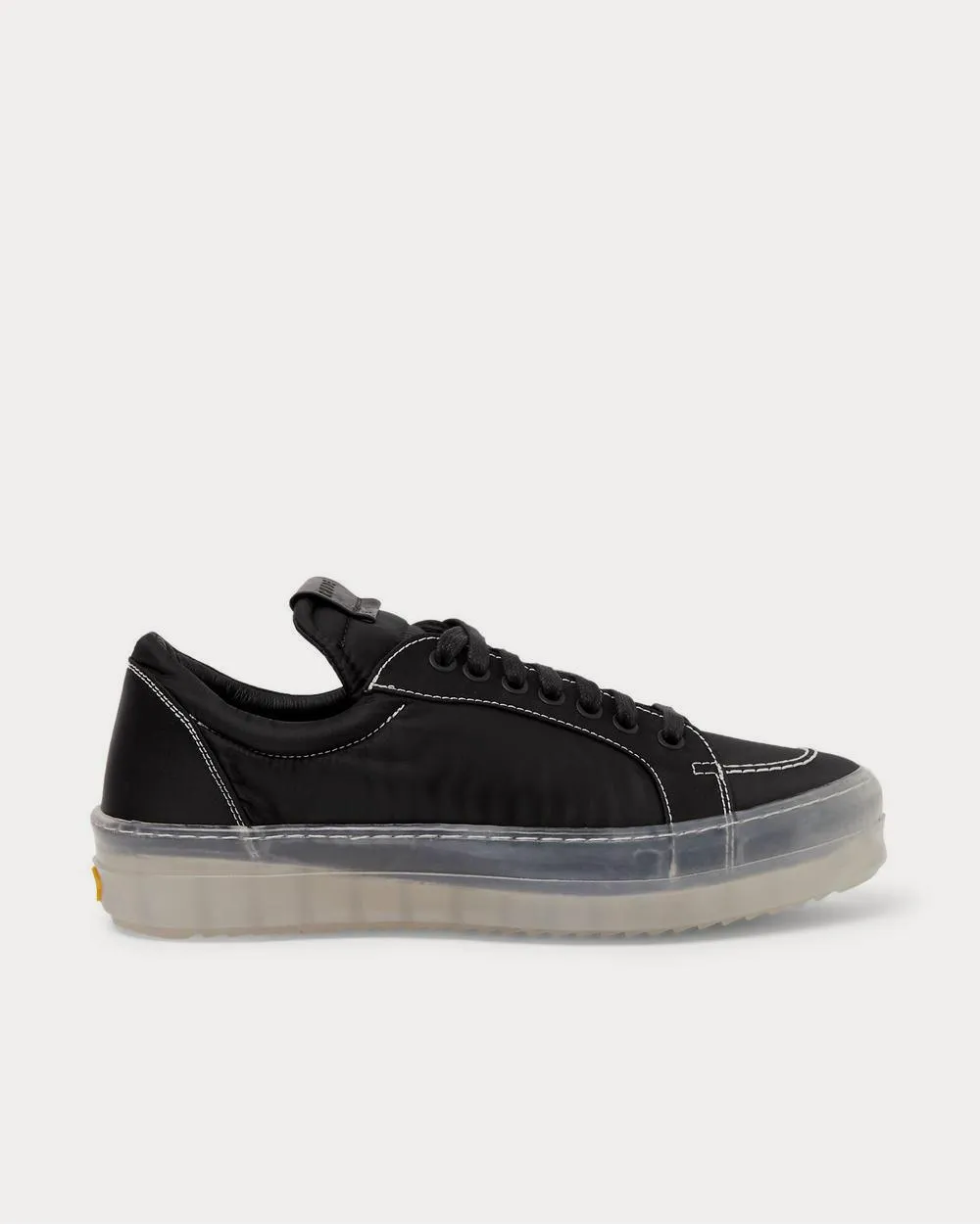 V1 Leather-Trimmed Nylon  Black low top sneakers
