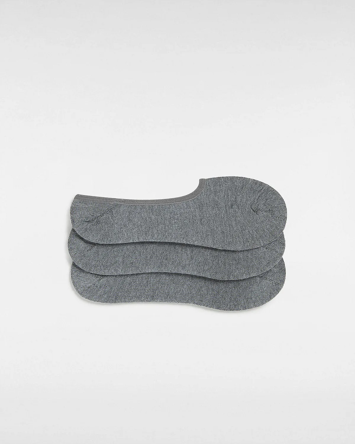 VANS Mens Classic No Show Socks (3 Pairs) - Grey Heather