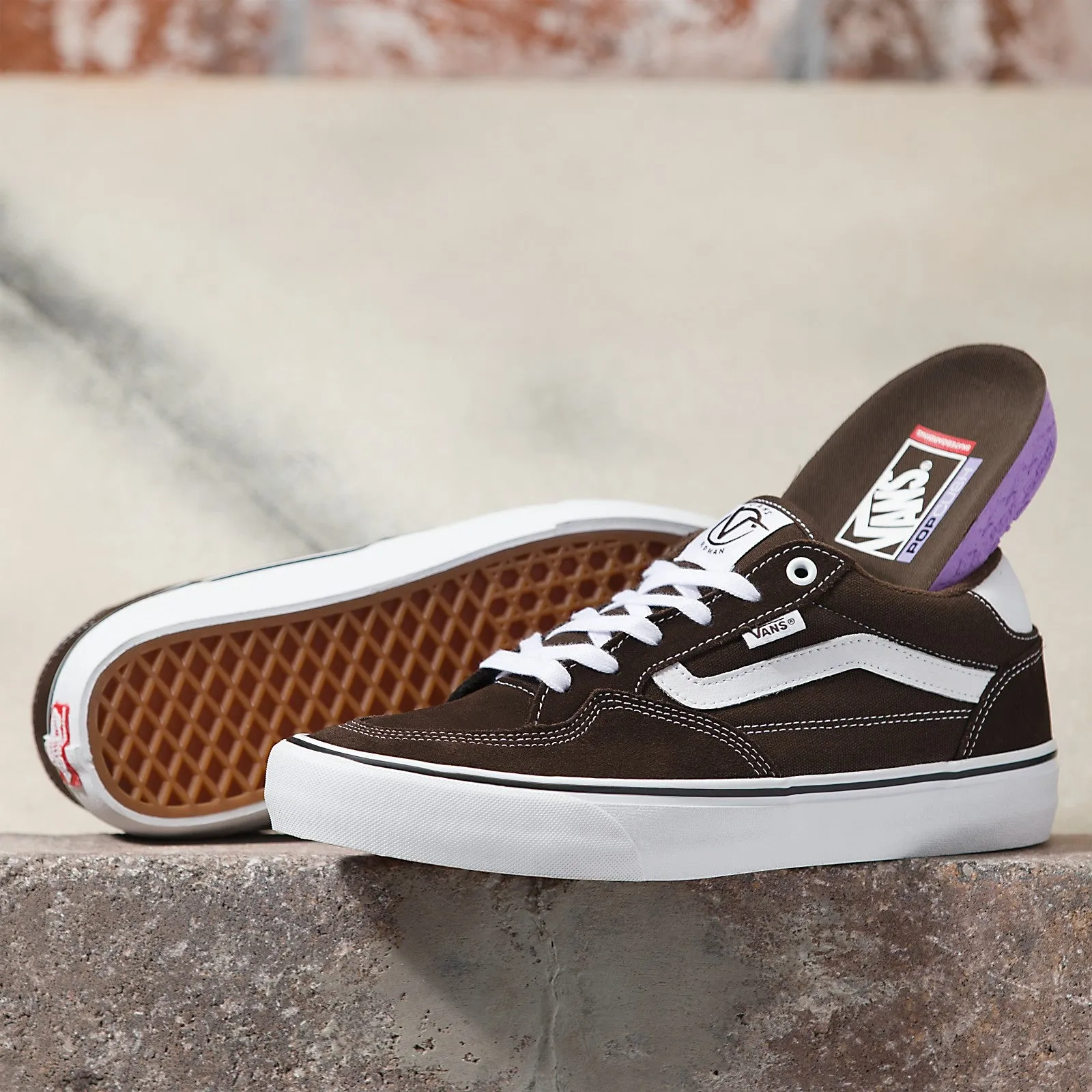 Vans Rowan Skateboard Shoe - Dark Brown