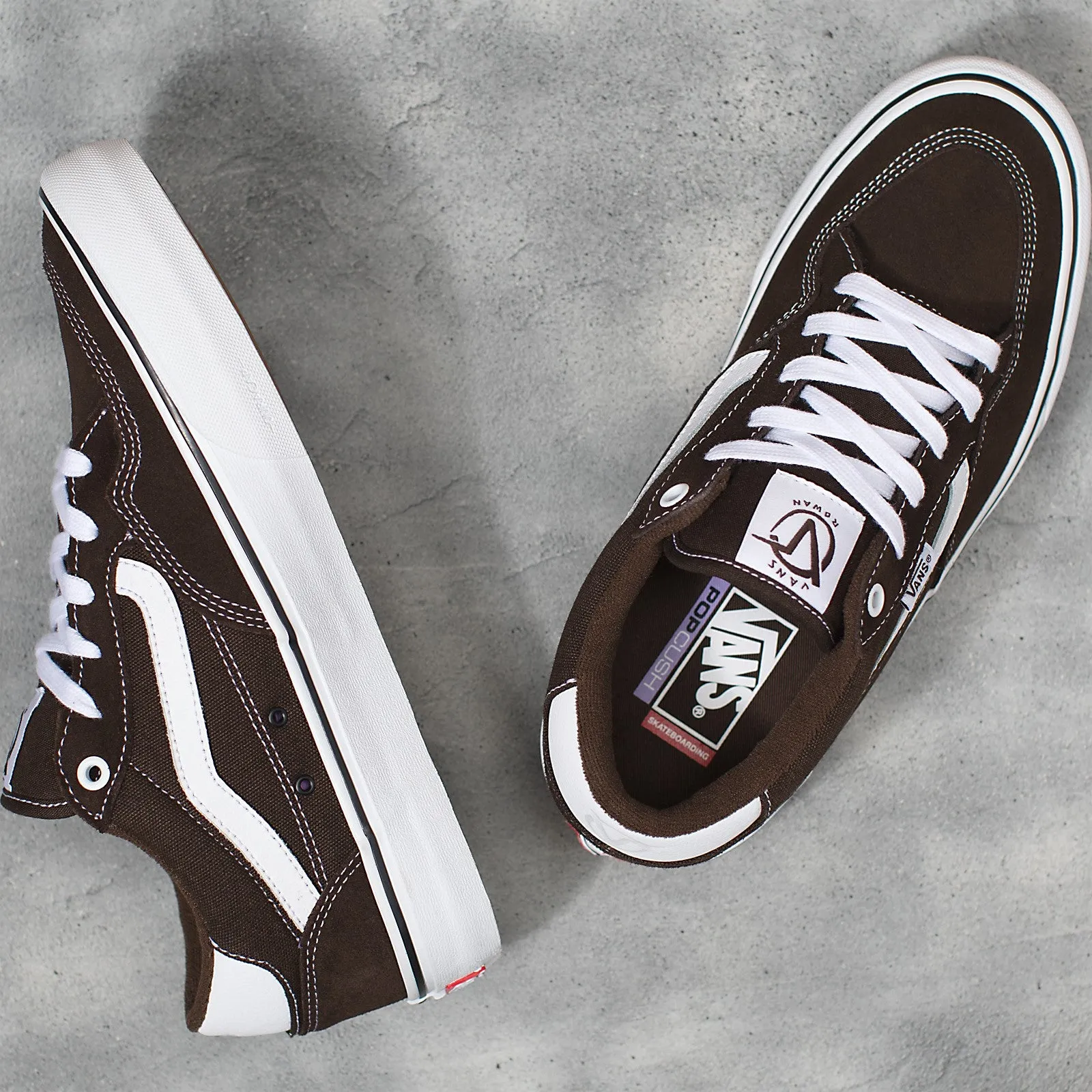 Vans Rowan Skateboard Shoe - Dark Brown