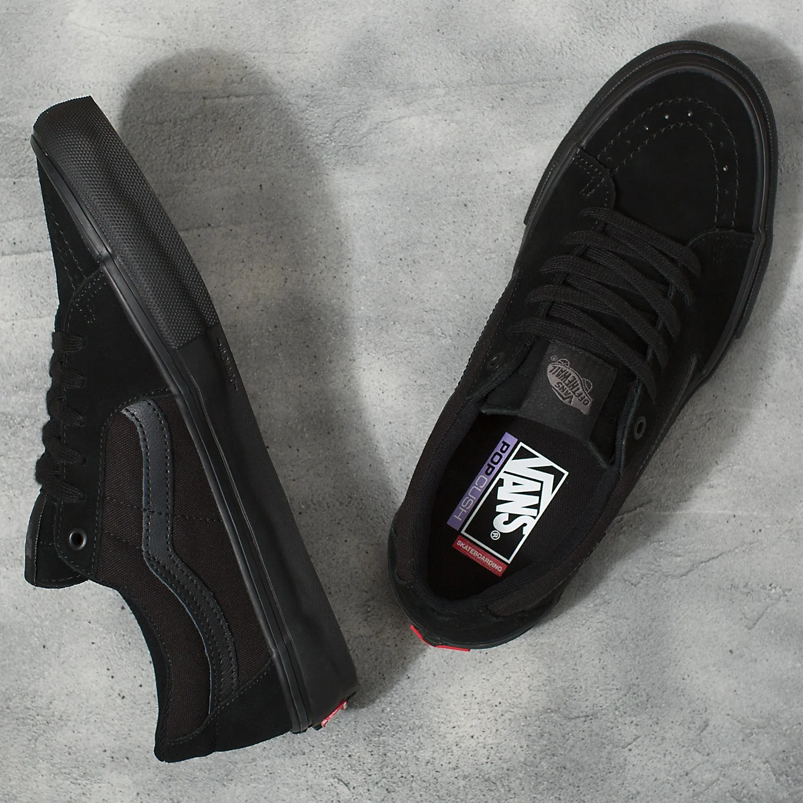Vans Skate Sk8-Low Skateboard Shoe - Black/Black