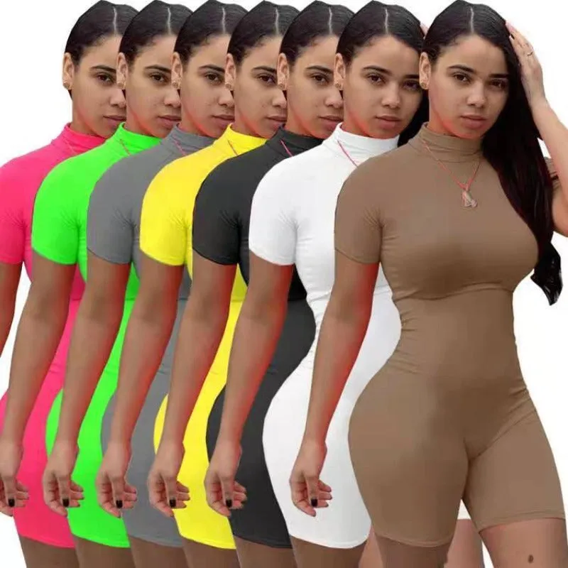 Wholesale women's tight-fitting sports jumpsuit（CL8659）