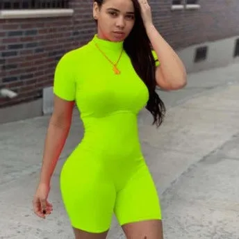 Wholesale women's tight-fitting sports jumpsuit（CL8659）