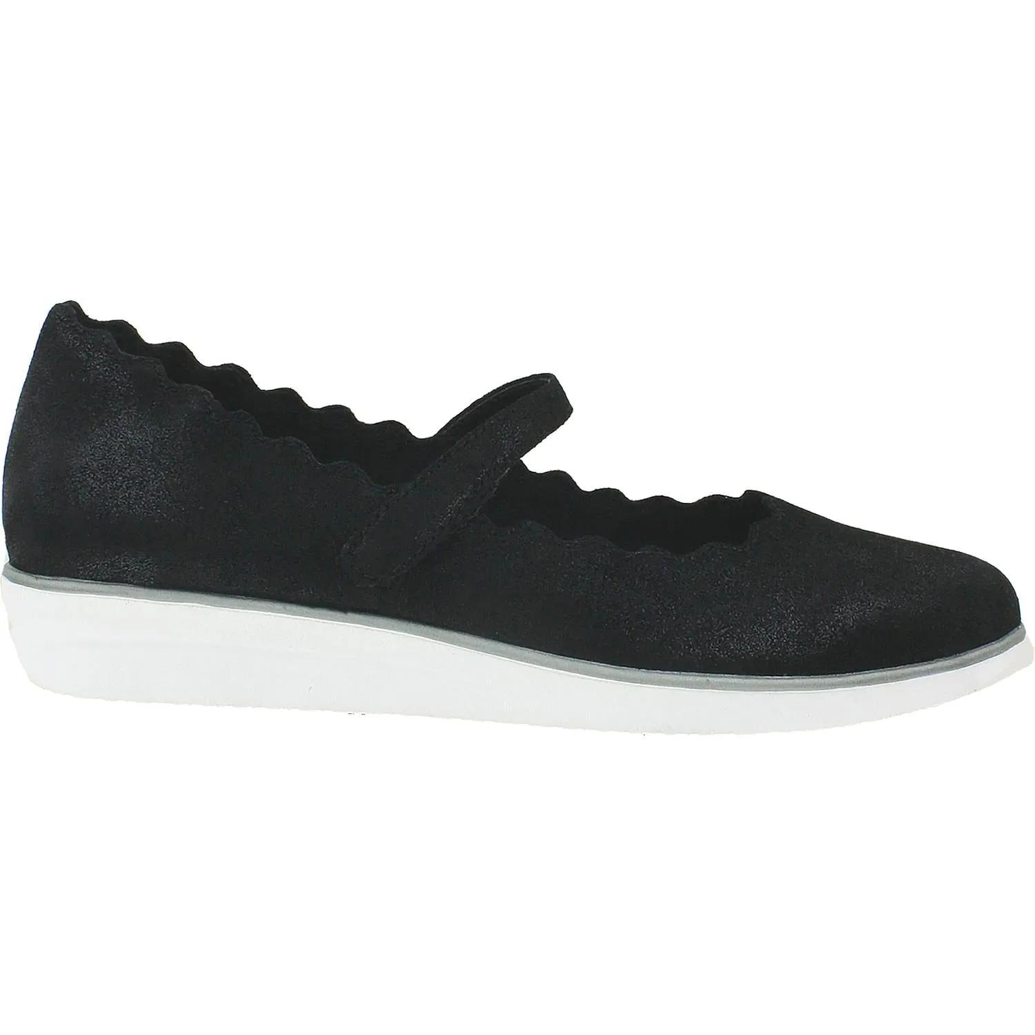 Women's Aetrex June Black Suede