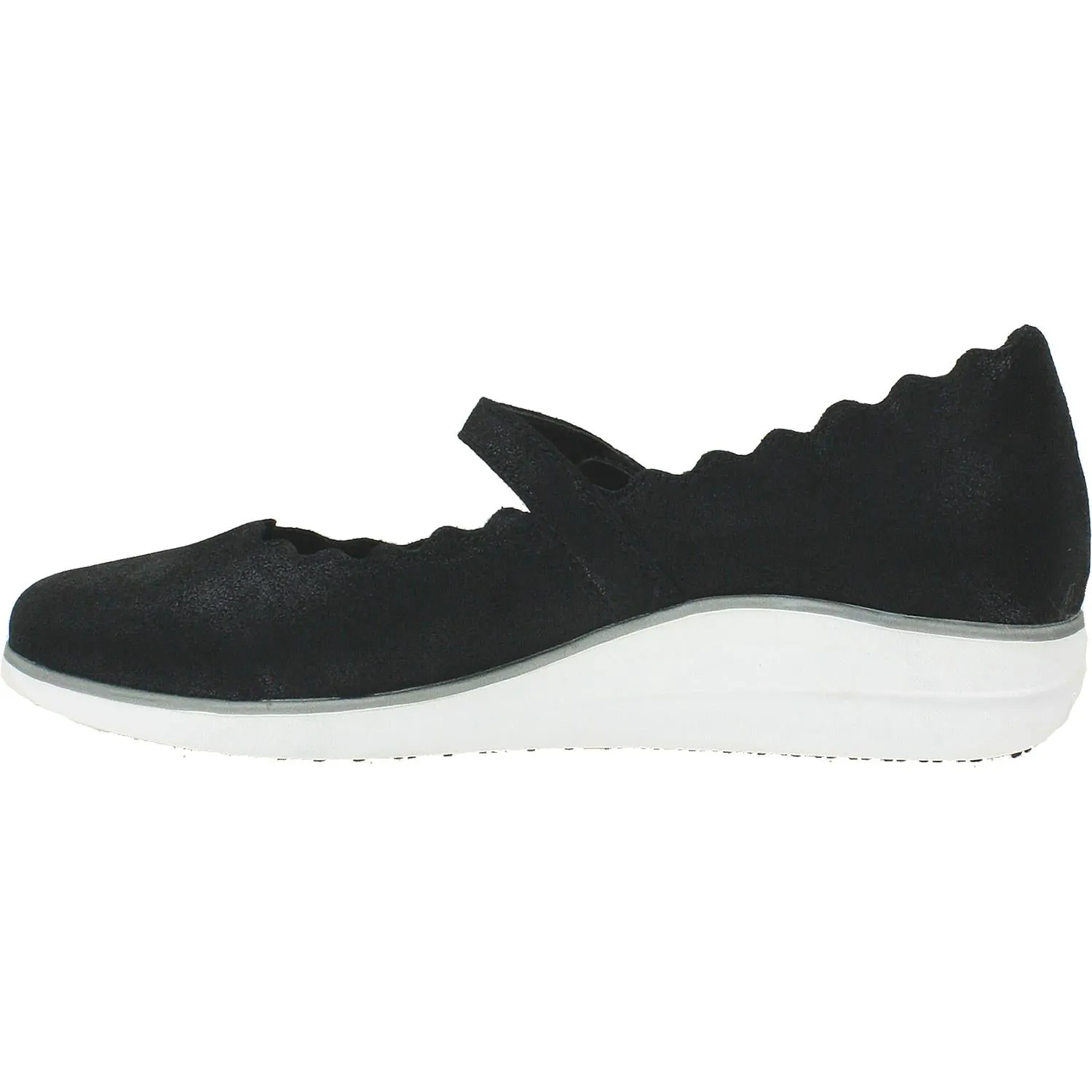 Women's Aetrex June Black Suede