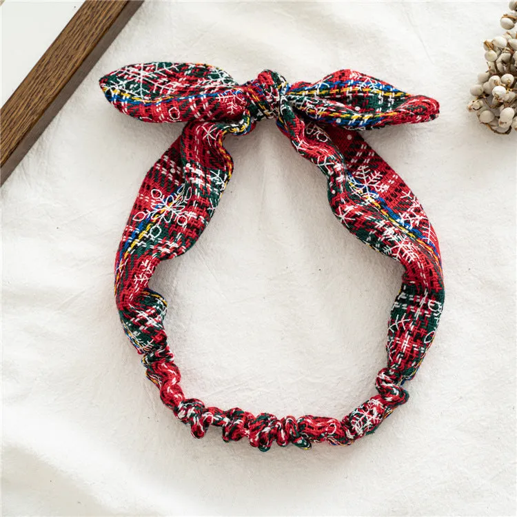 Women's Hair Band Hair Ring Christmas Pattern