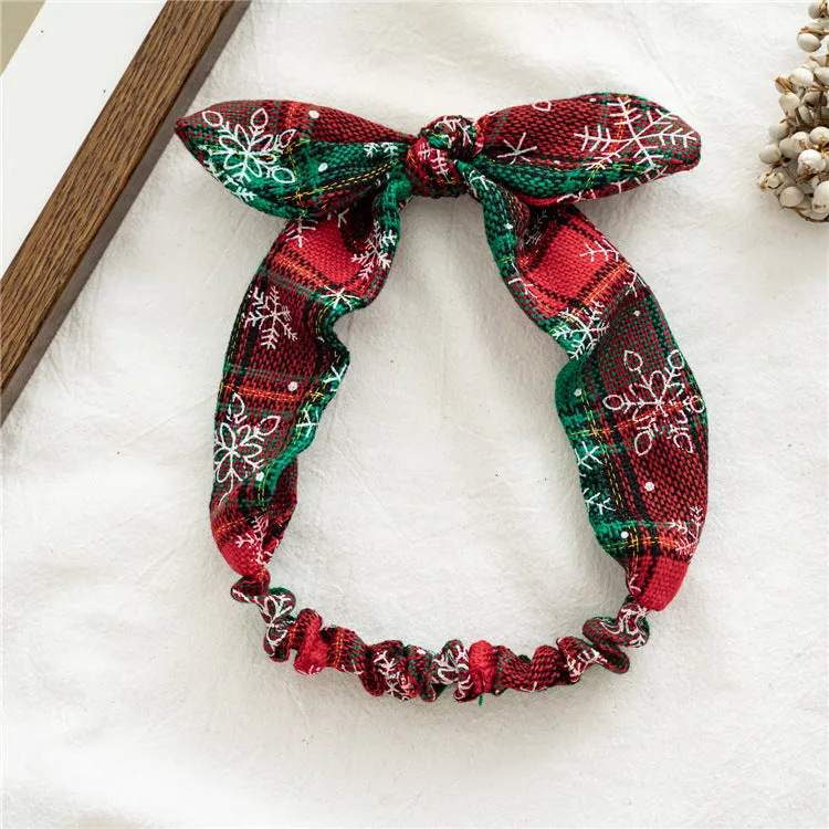 Women's Hair Band Hair Ring Christmas Pattern