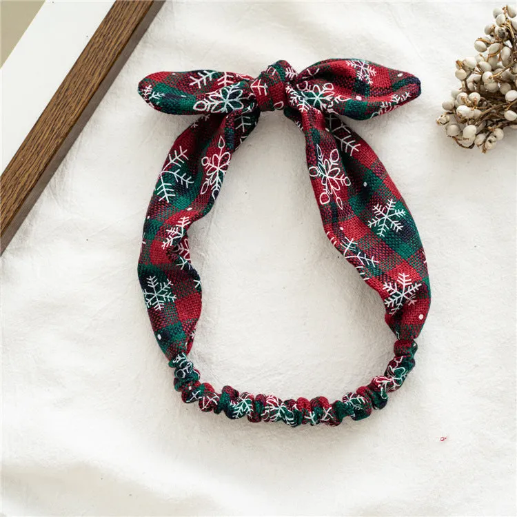 Women's Hair Band Hair Ring Christmas Pattern
