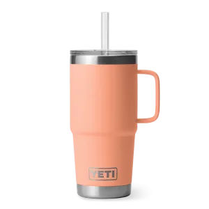 Yeti Rambler Straw Mug 25oz Low Country Peach